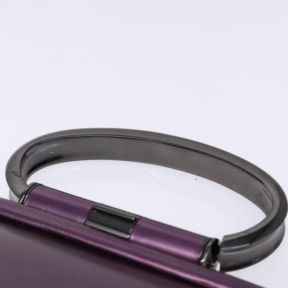 DIOR Hand Bag Patent Leather Purple - Picture 8 of 12